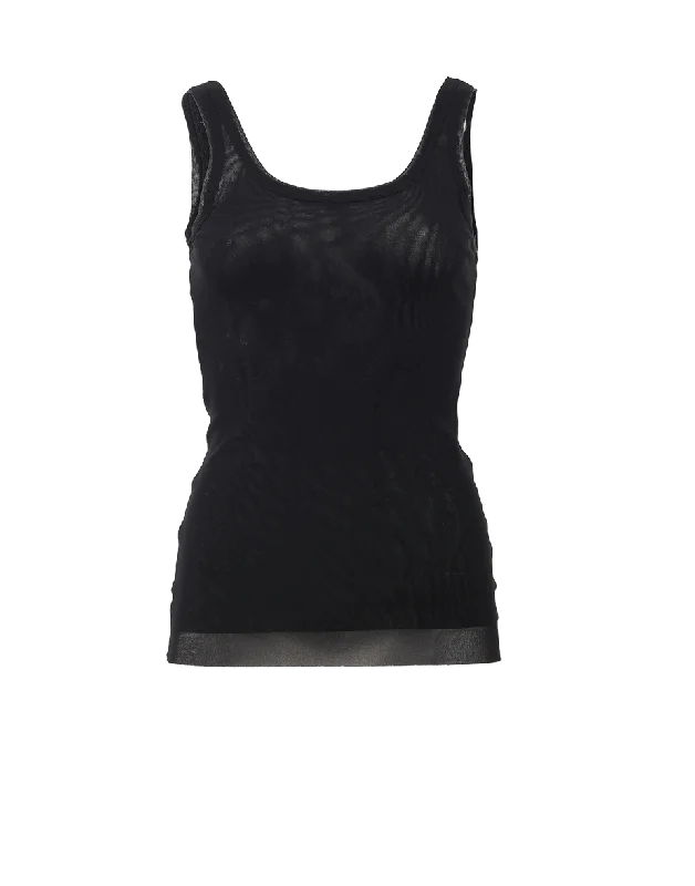 Scoopneck Jersey Tank casual tank top