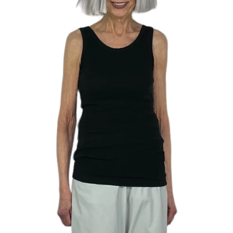 COTTON/CASHMERE TANK TOP sequin tank top