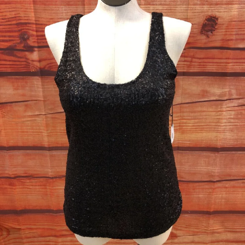 VELVET CHARCOL SEQUIN TANK SIZE LARGE NWT TCC loose fit tank