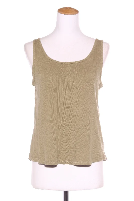 CAPTURE - Ribbed khaki tank! 14-16 ribbed tank top