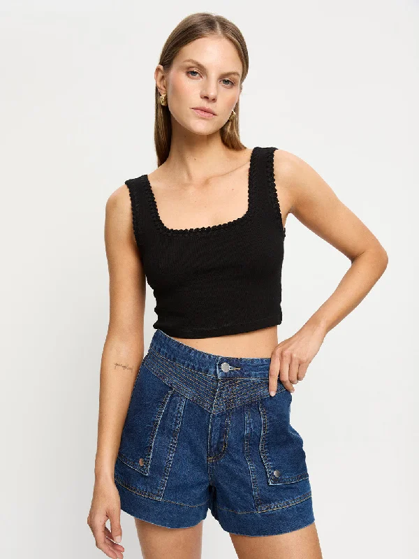 Tallulah Crop Tank seamless tank top