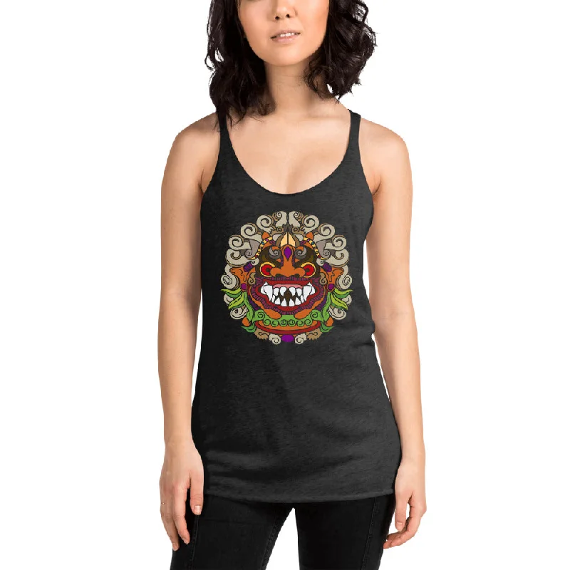 Colorful Mythological Barong Women's Racerback Tank sequin tank top