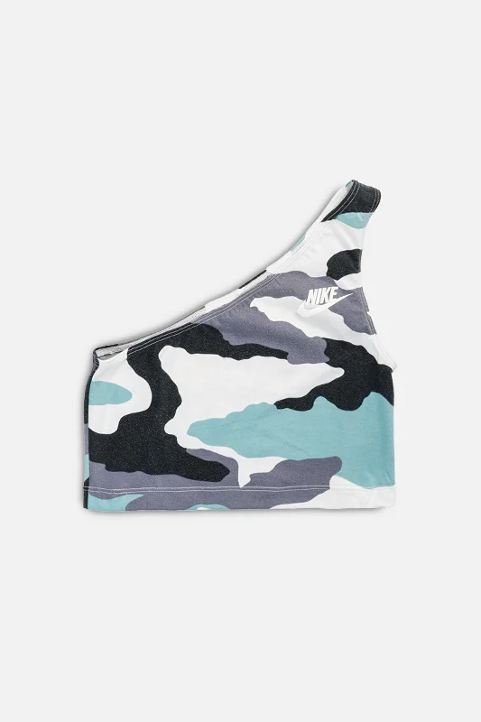 Rework Nike One Shoulder Tank - M spandex blend tank