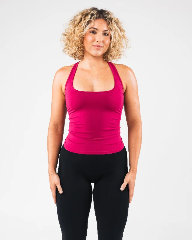 Glass Tank - Berry basic tank top