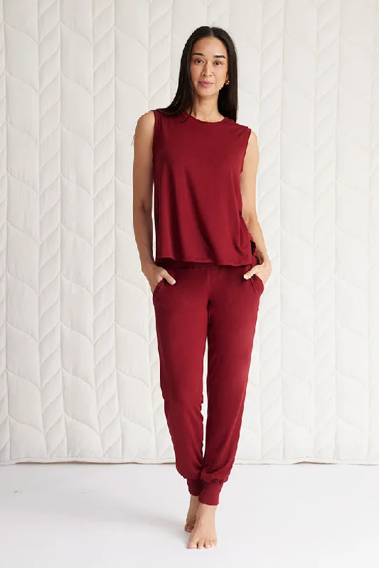 Swing Tank + Harem Pant cropped tank top