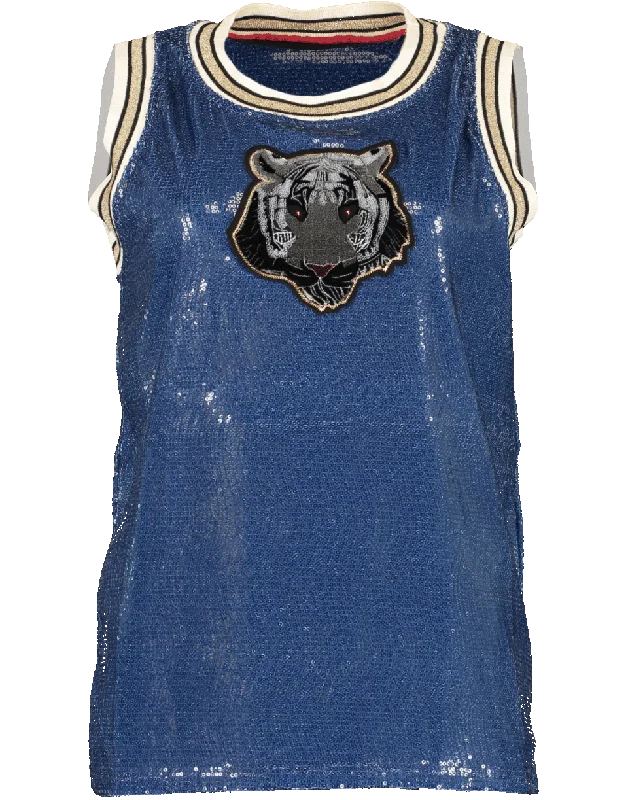 Sequin Tiger Tank sleep tank top