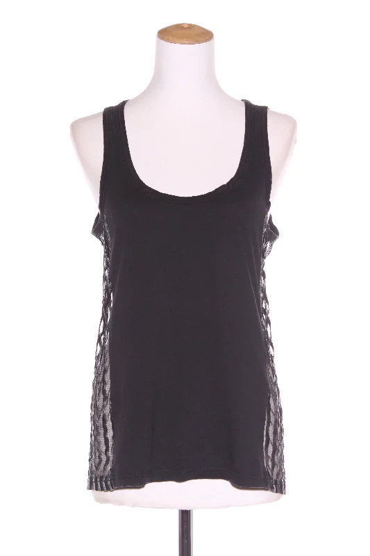 FEDERATION - Mesh panel tank! 10 grey tank top