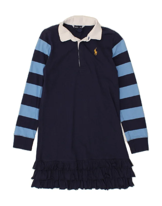 RALPH LAUREN Girls Long Sleeve Polo Dress 12-13 Years Large Navy Blue Tunics Sophisticated sleek RALPH LAUREN Girls Long Sleeve Polo Dress 12-13 Years Large Navy Blue Tunics Sophisticated sleek