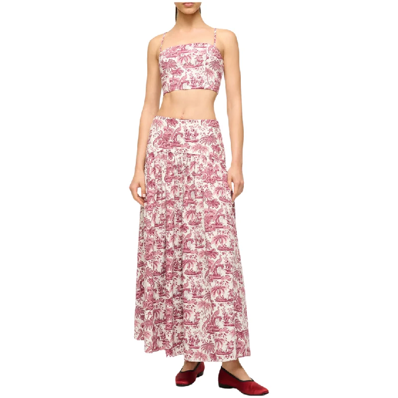 Federico Tank Bordeaux Toile open back tank