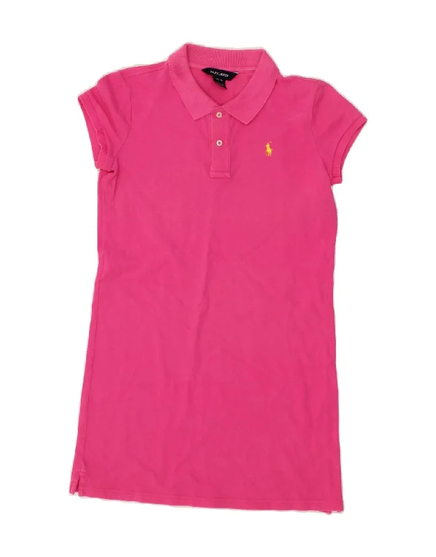 POLO RALPH LAUREN Girls Polo Dress 12-13 Years Large Pink Cotton Tunics Business professional POLO RALPH LAUREN Girls Polo Dress 12-13 Years Large Pink Cotton Tunics Business professional