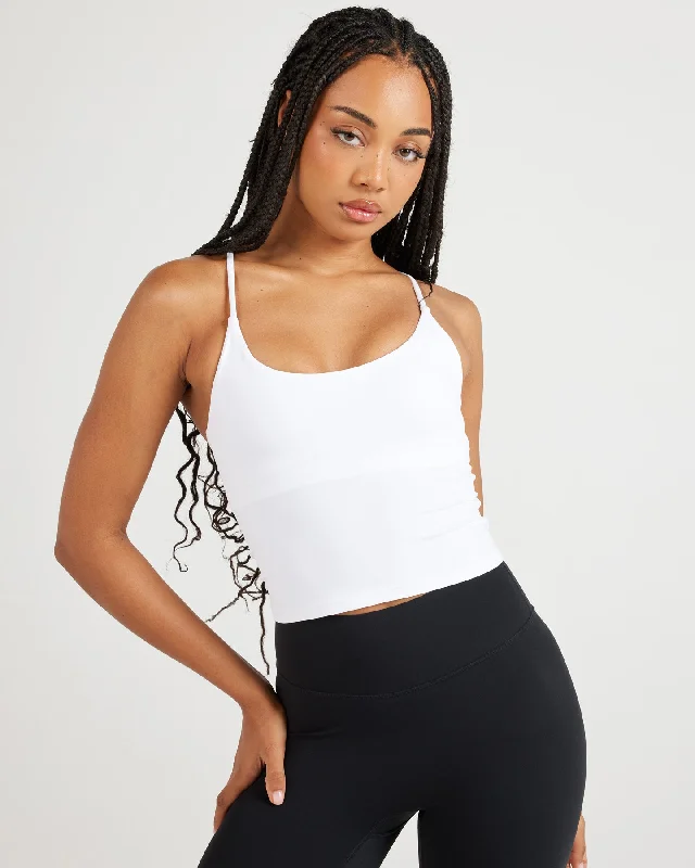 Airey Tank - White sexy tank top