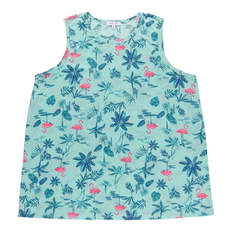 mySTYLE Women's Plus Crew Neck Tank Top gym tank top