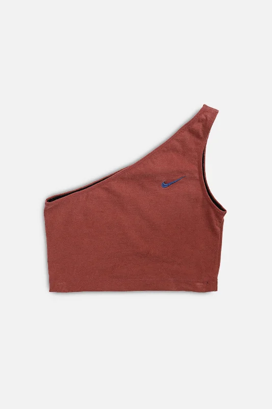Rework Nike One Shoulder Tank - M v-neck tank top