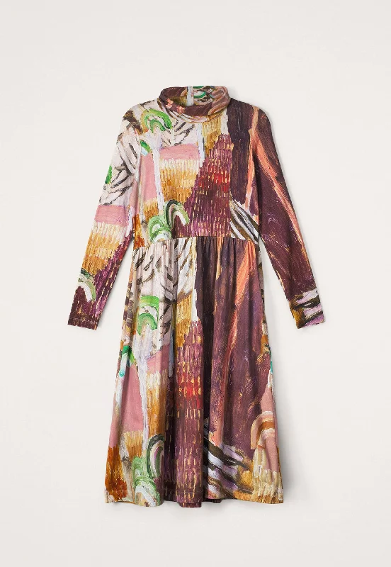 Posy Skivvy Dress Turtleneck Neckline Stylish