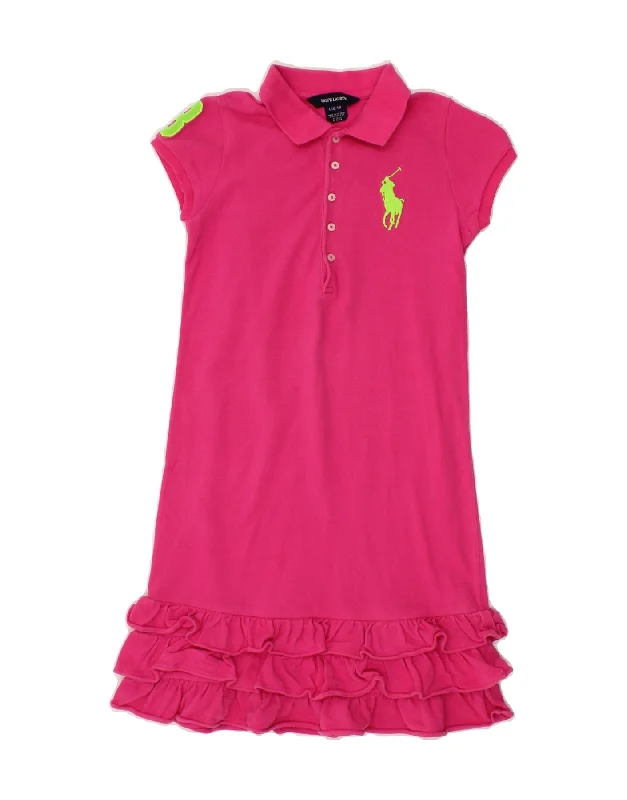 RALPH LAUREN Girls Graphic Polo Dress 12-13 Years Large Pink Cotton Tunics Bestseller popular RALPH LAUREN Girls Graphic Polo Dress 12-13 Years Large Pink Cotton Tunics Bestseller popular