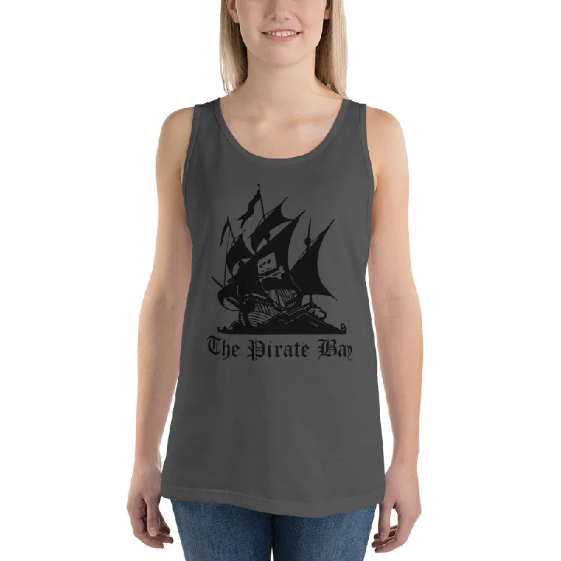 Piratebay Black Women's Tank Top peach tank top