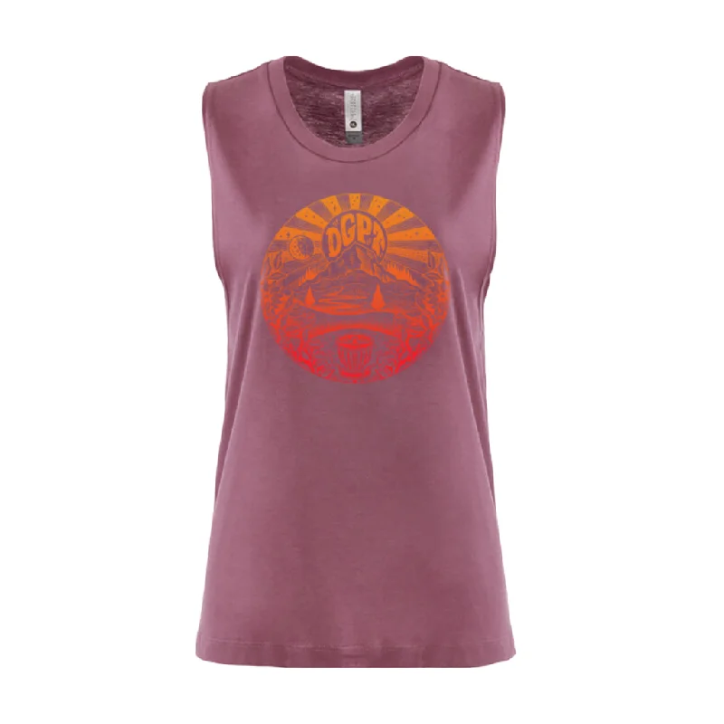 Nationally Parked Women's Tank - Shiraz gold tank top