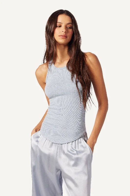 JAMEELA RACERBACK RIB TANK | WHISPER soft tank top