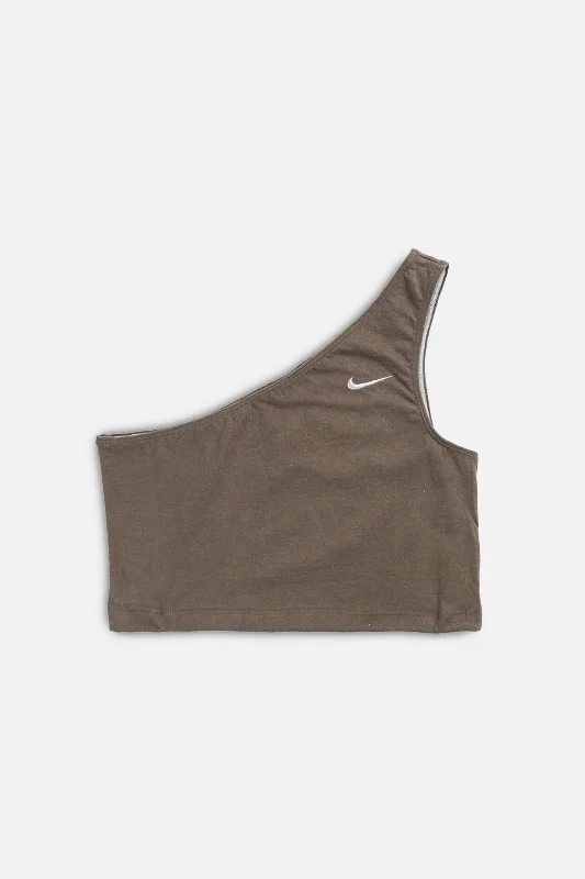 Rework Nike One Shoulder Tank - XL vibrant tank top