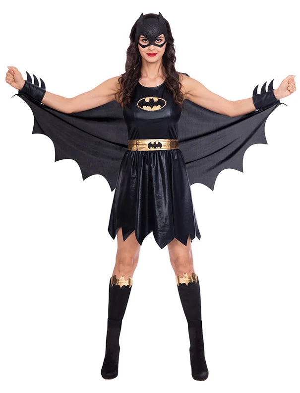 Ladies Classic Batgirl DC Comics Batman Superhero Fancy Dress Costume Tunics Polka dots Ladies Classic Batgirl DC Comics Batman Superhero Fancy Dress Costume Tunics Polka dots