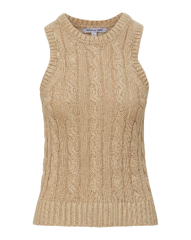 Jerrel Silk-Linen Tank fashionable tank top