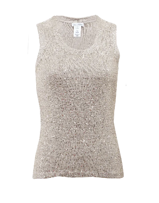 Sequin Tank activewear tank top