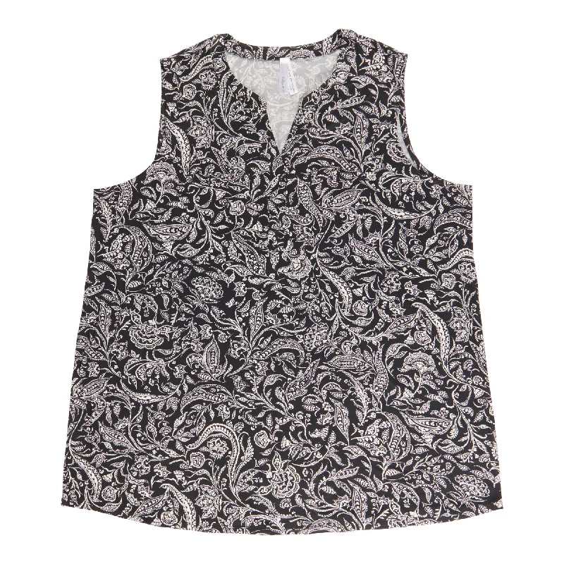 Women's Plus V-Neck Tank Top Blouse tie dye tank