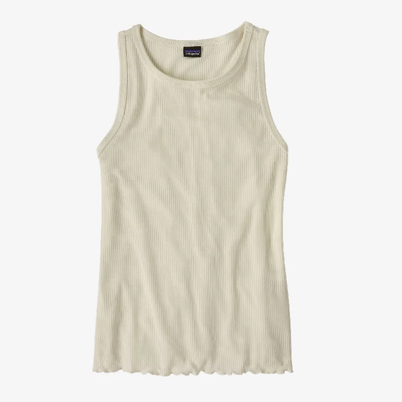 Polera sin Mangas Mujer Rib-Knit Tank bronze tank top