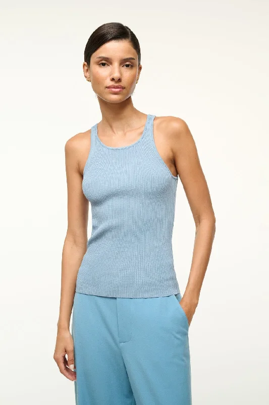 IBISCO TANK | SLATE BLUE stretchy tank top