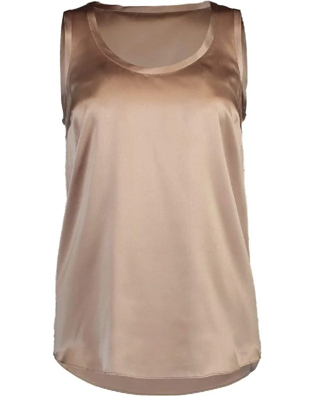 Silk Strech Reversible Tank rhinestone tank top