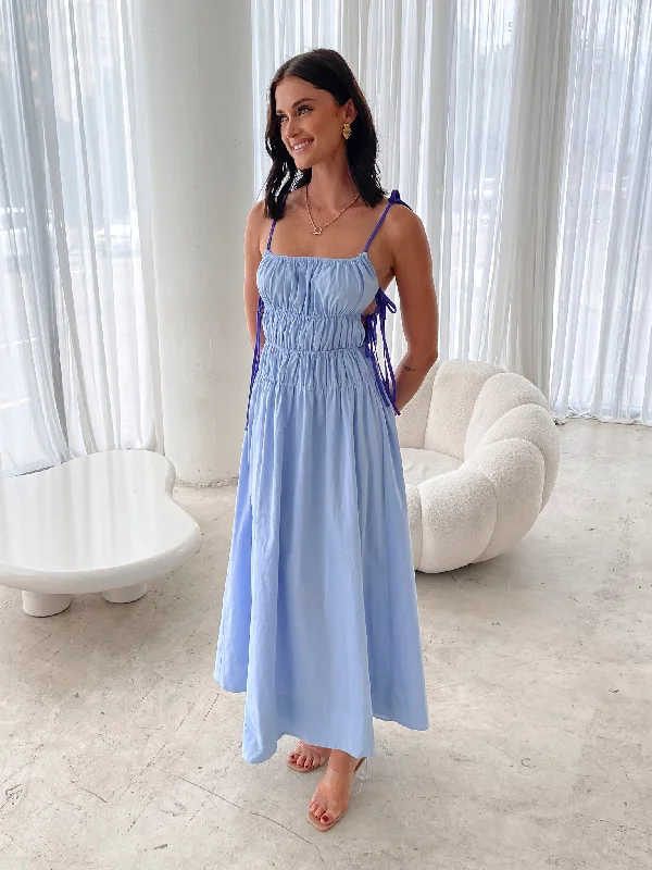 Marzeline Dress - Blue Multi Tunics Solid Classic