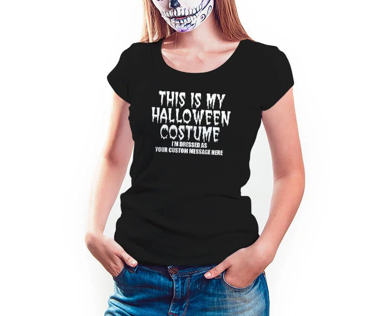 Custom Personalized Im Dressed As Shirt, Halloween Shirt, Womens Tee Shirt Tunics Versatile functional Custom Personalized Im Dressed As Shirt, Halloween Shirt, Womens Tee Shirt Tunics Versatile functional