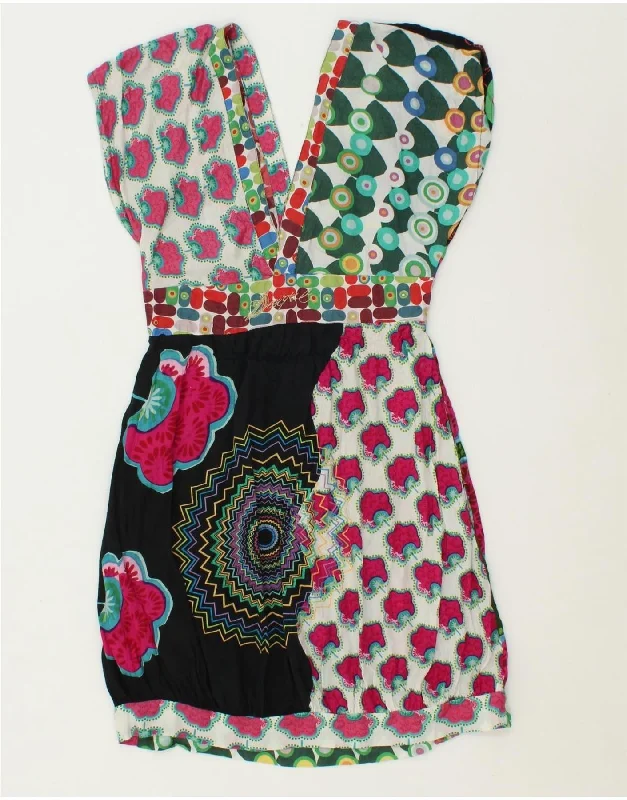 DESIGUAL Womens Sleeveless Bubble Dress EU 38 Medium Multicoloured Tunics Modern contemporary DESIGUAL Womens Sleeveless Bubble Dress EU 38 Medium Multicoloured Tunics Modern contemporary