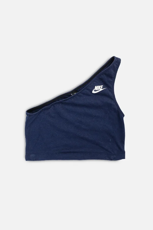Rework Nike One Shoulder Tank - M modal blend tank