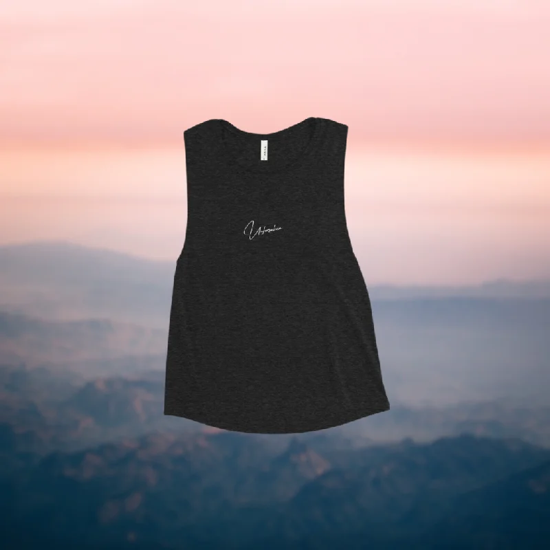 UNFORSAKEN 067 Cursive Women's Tank Top high neck tank
