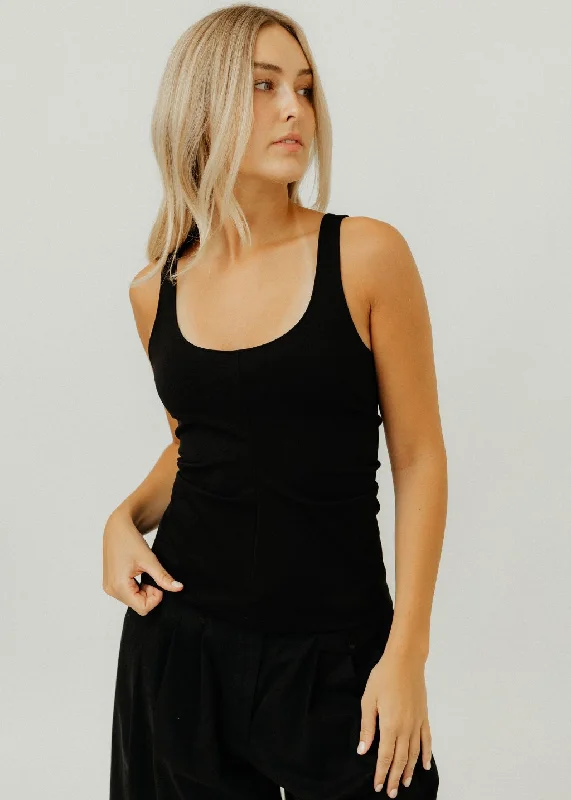 Tibi Compact Ultra Stretch Tank bold tank top