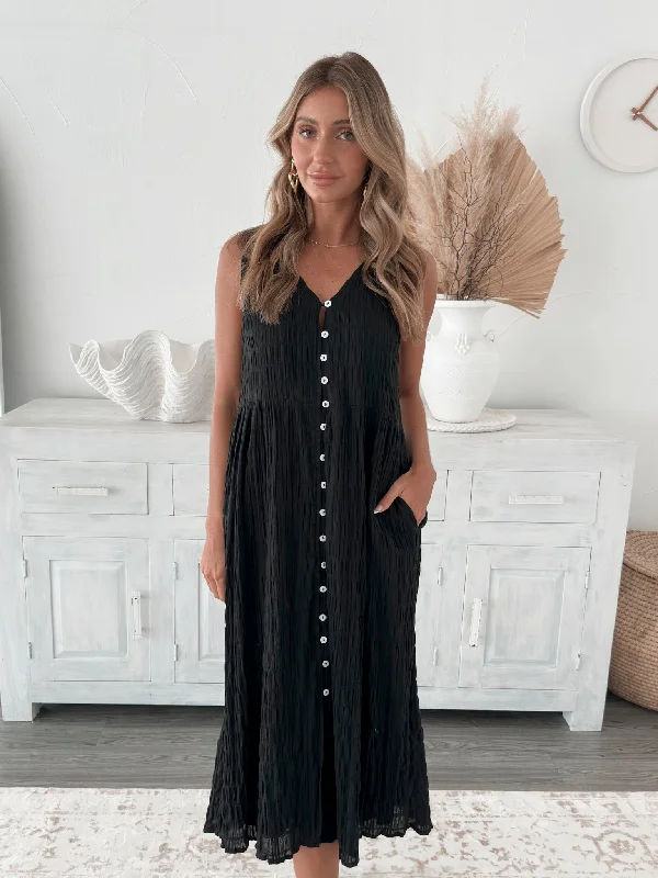 Quinara Dress - Black Tunics Trousers formal