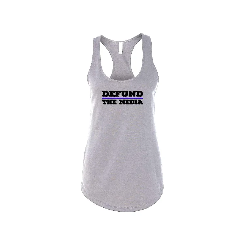 Defund the Media Tank summer tank top