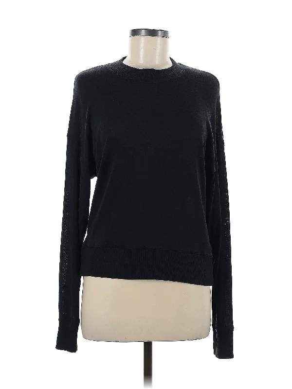Pullover Sweater Gathered Sleeve Pullover