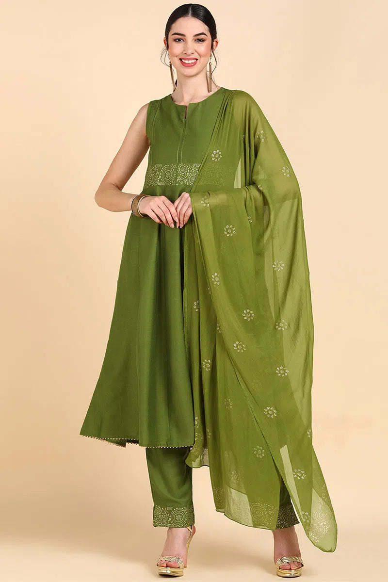 Ahika Poly Silk Solid Kurta Trousers With-PKSKD1413_XS Trousers Evening Elegant