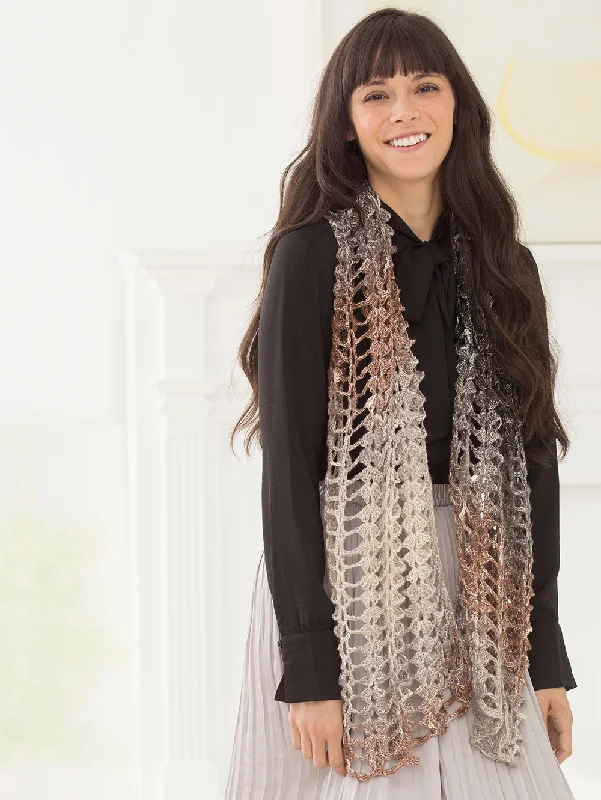 Bienville Glitter Shawl (Crochet) Elegant Wool Shawl Cape