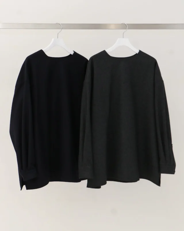 THE SIDE ZIP PULLOVER SHIRT Cold Shoulder Design