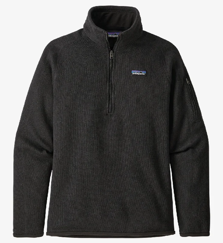 Patagonia W’s Better Sweater® 1/4-Zip Fleece - Black Terry Terry Cloth Terry Knit