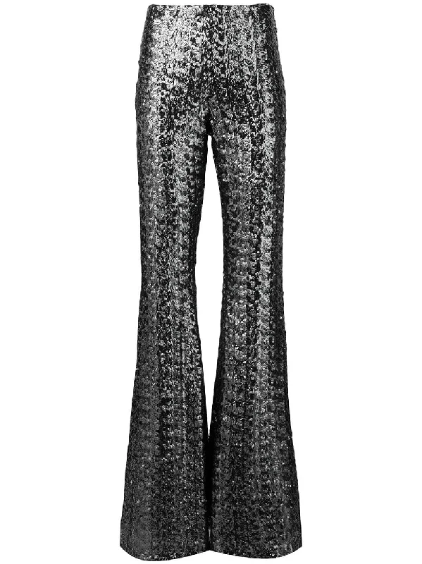 sequinned flare trousers Trousers Tapered Slim Fit