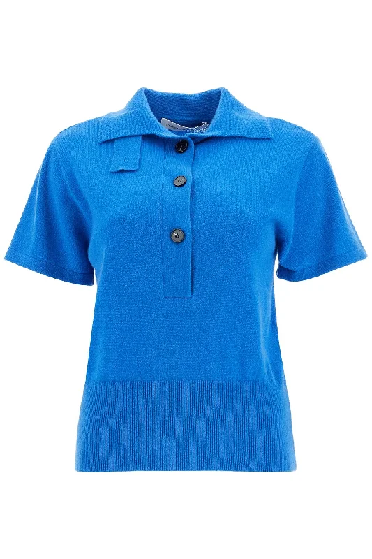 short-sleeved cashmere pullover 24041143 LAPIS Thin Wool Pullover