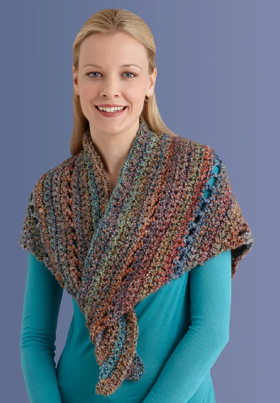 Beginner's Triangle Shawl (Crochet) - Version 1 Warm Wool Shawl Cape