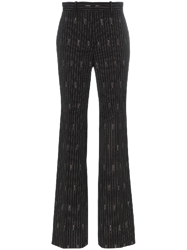 slim fit pin stripe trousers Trousers Winter Warm
