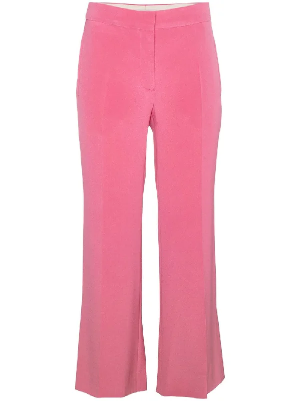silk cropped trousers Trousers Vintage Classic