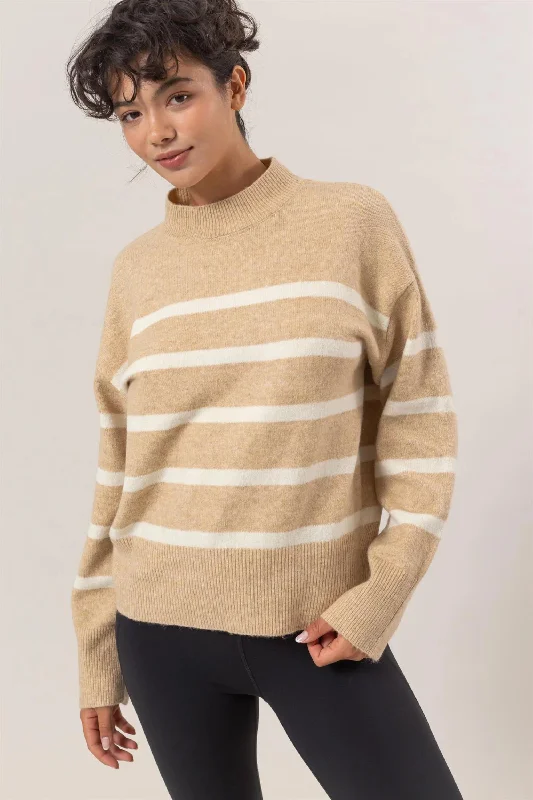 San Louis Striped Sweater Thin Thick Dense