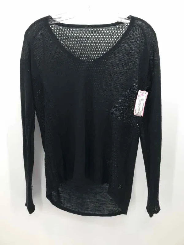 Pre-Owned Lululemon Black Size 6 Sweater Zippered Buttoned Snapped